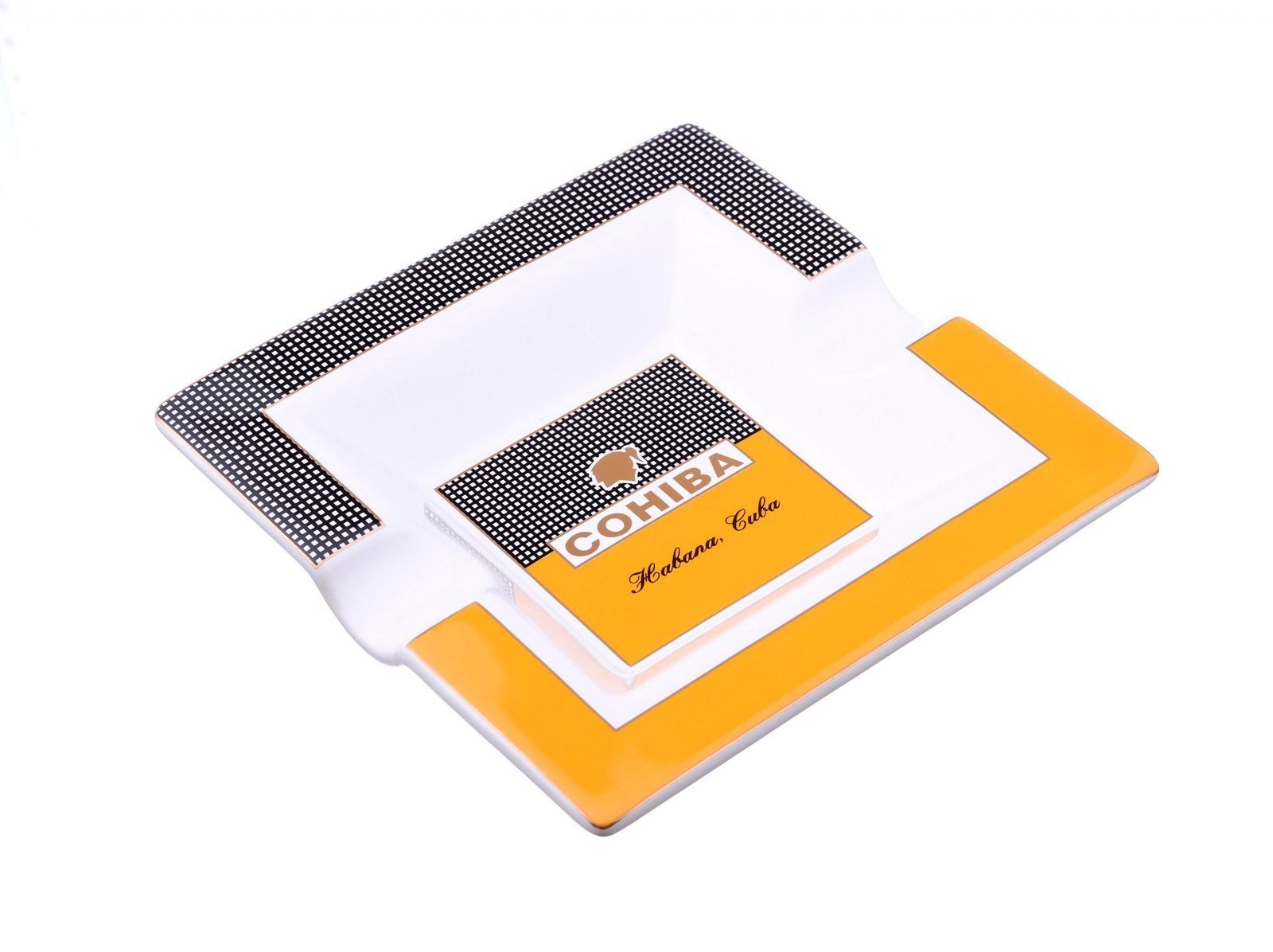 Пепельница Tom River на 2 сигары, керамика, Cohiba 513-220