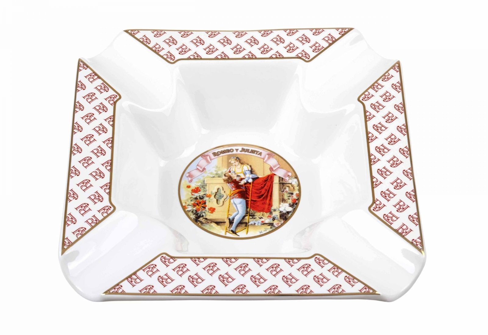 Пепельница Tom River на 4 сигары, керамика, Romeo y Julieta ASH-36R