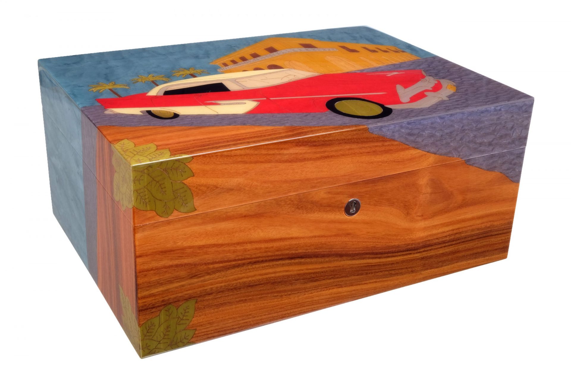 Хьюмидор Gentili Cuba на 80 сигар (Инкрустация)