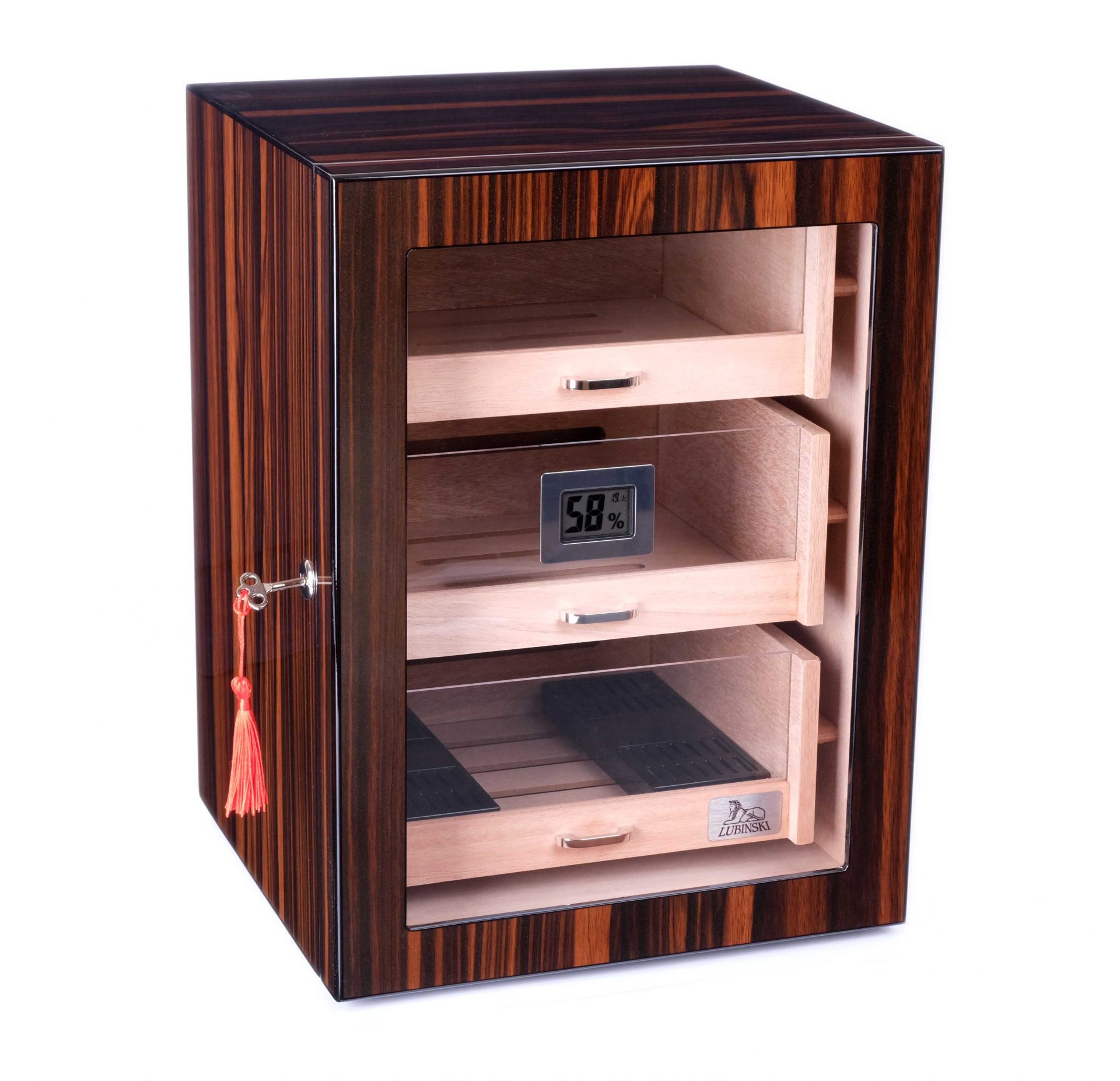 Хьюмидор-шкаф Lubinski на 150 сигар, Макассар