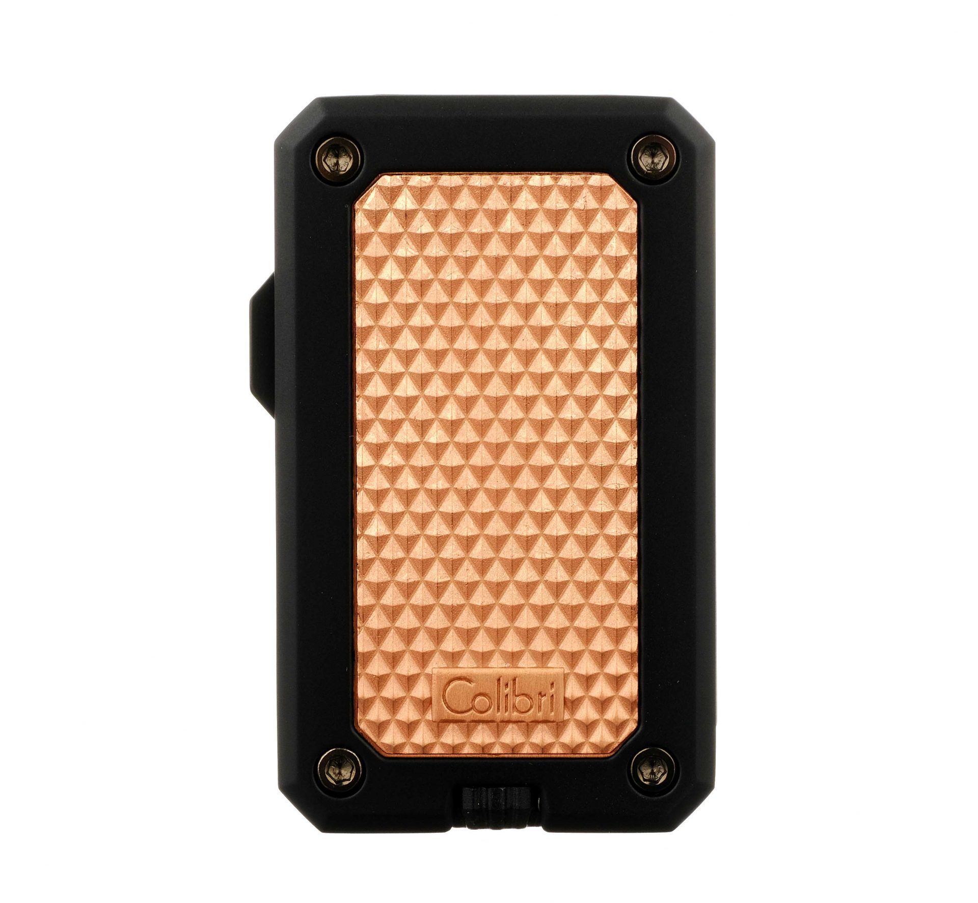 Зажигалка сигарная Colibri Rally, черная-красное золото