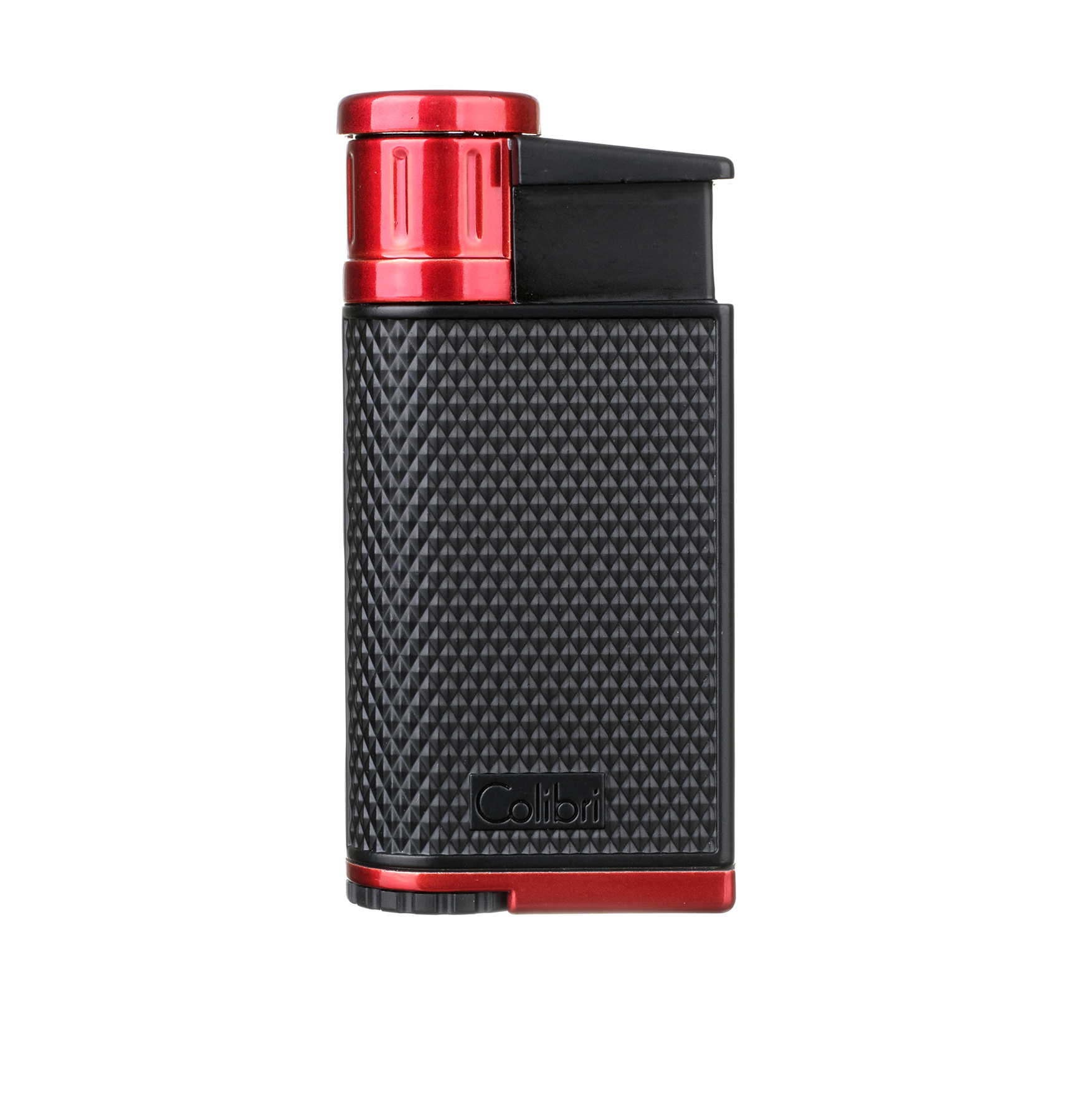 Зажигалка сигарная Colibri Evo, черно-красная