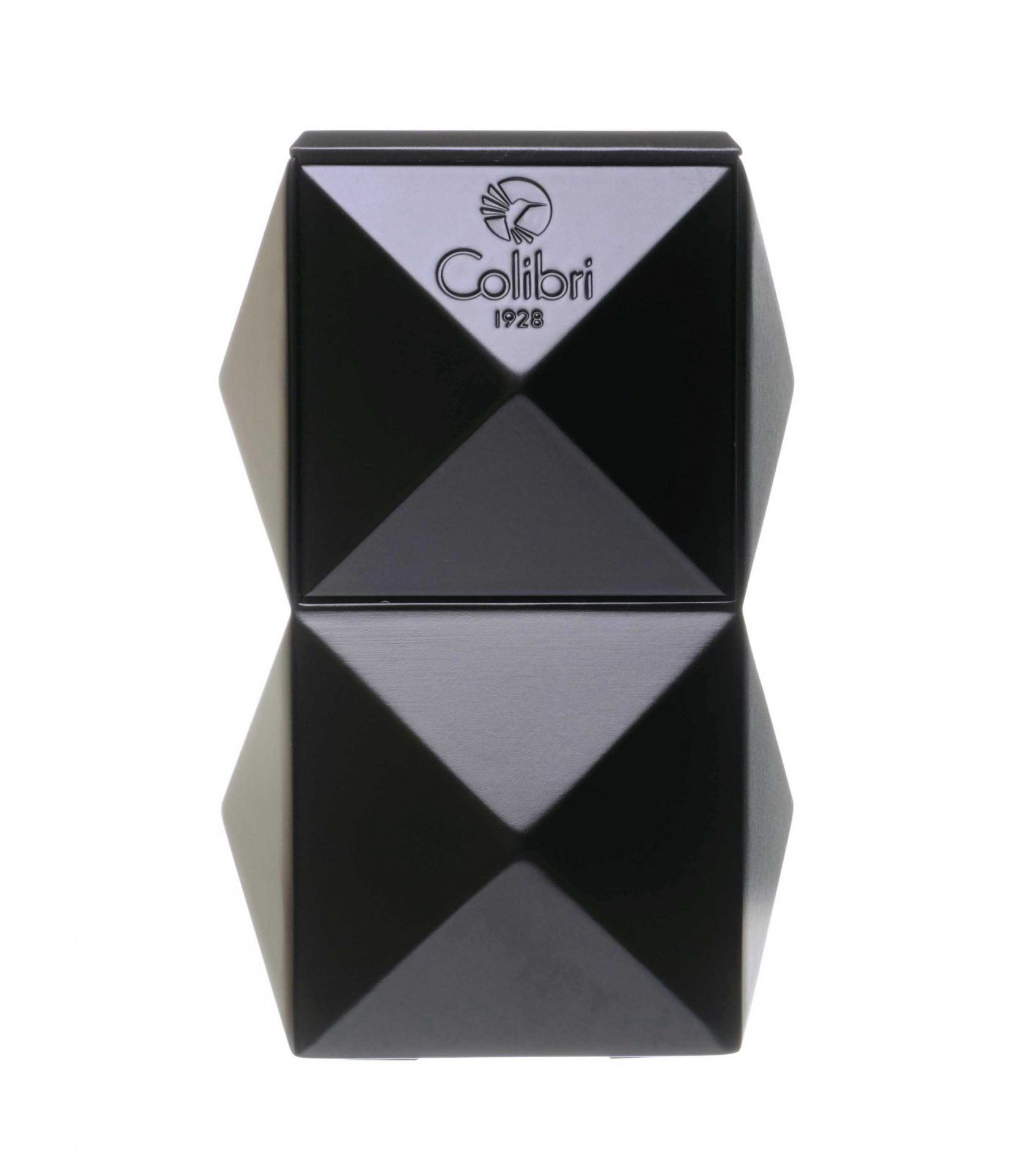 Зажигалка настольная Colibri Quasar, тройное турбопламя, Черный лак