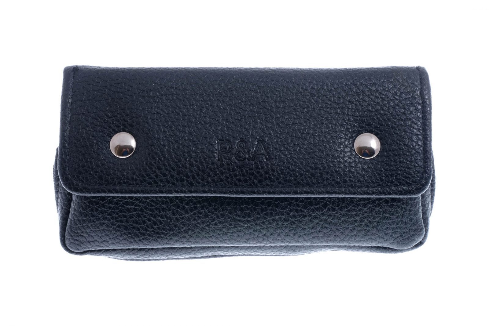 Сумка P&A для 1 трубки и табака, экокожа, черная P004