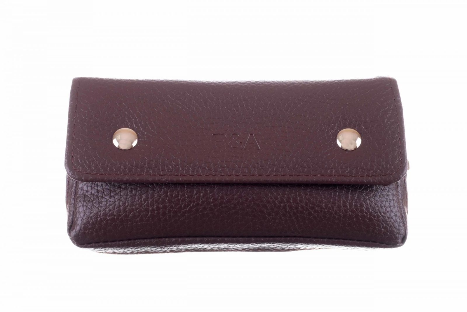 Сумка P&A для 1 трубки и табака, экокожа, коричневая P005