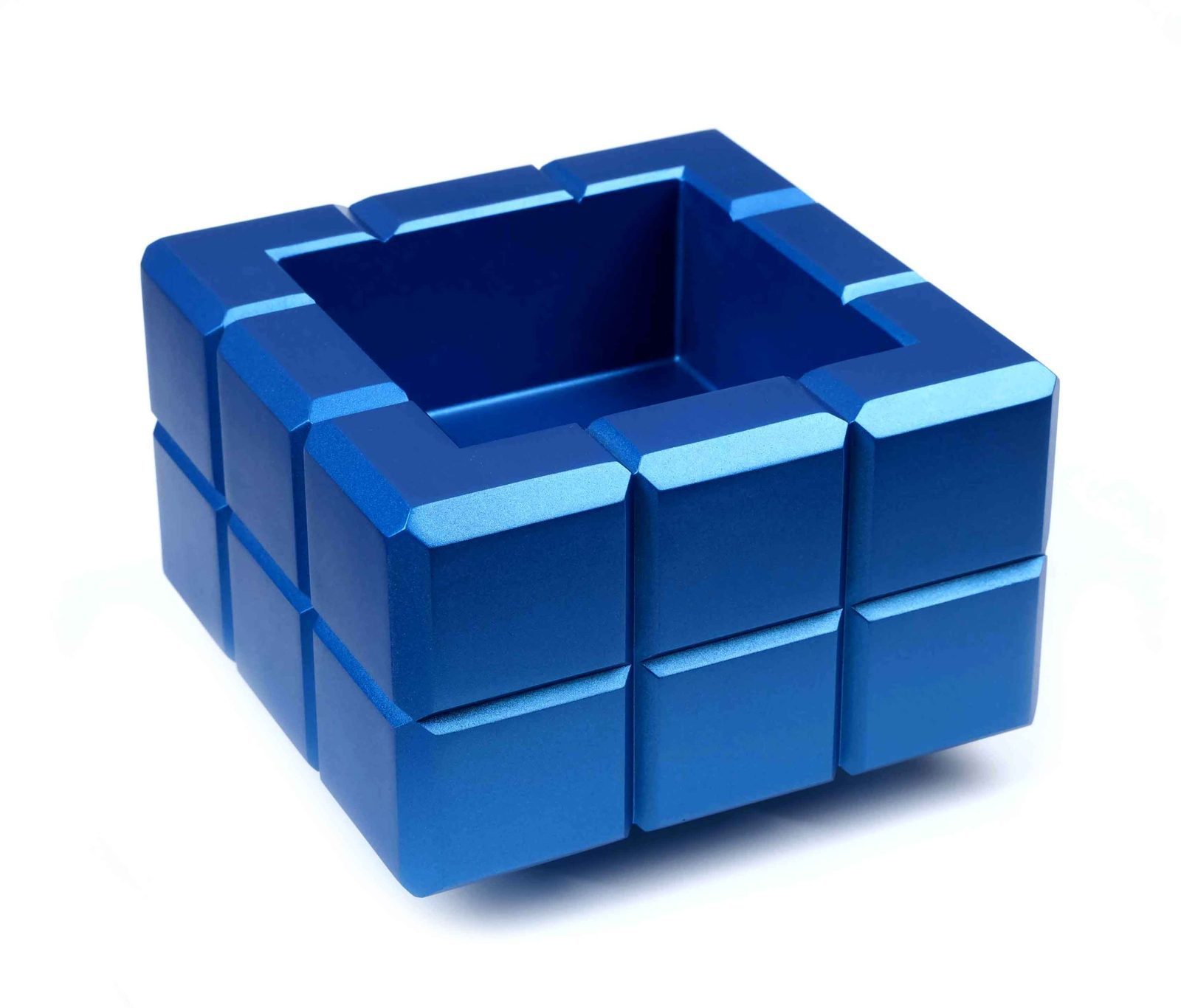 Пепельница Colibri Heritage Cube, Синий лак Navy AT125T4