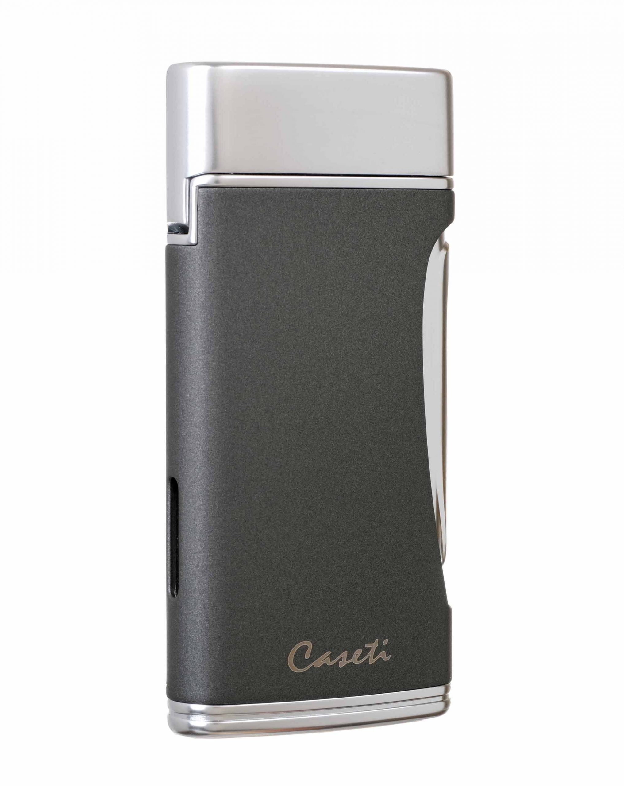 Зажигалка Caseti сигарная турбо (двойное пламя), серая