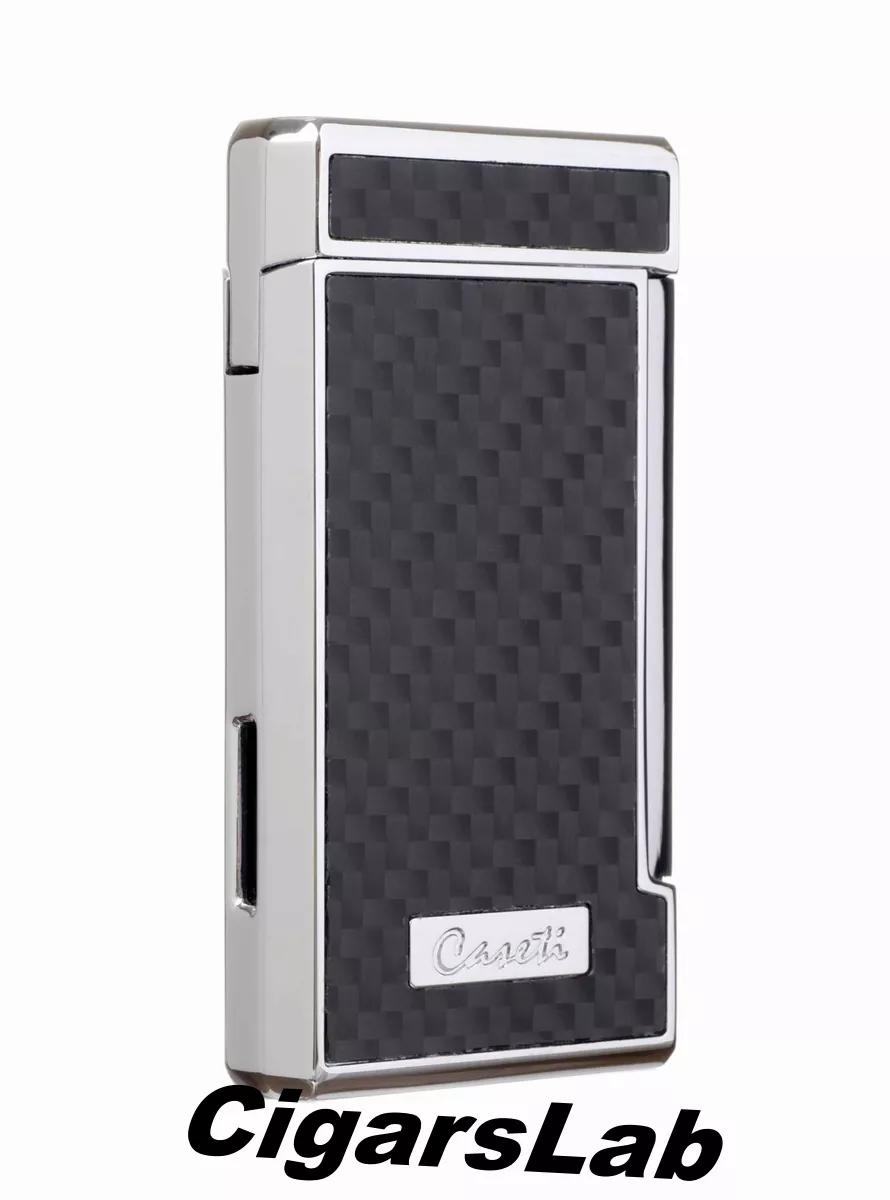 Зажигалка Caseti сигарная, турбо (двойное пламя), черная