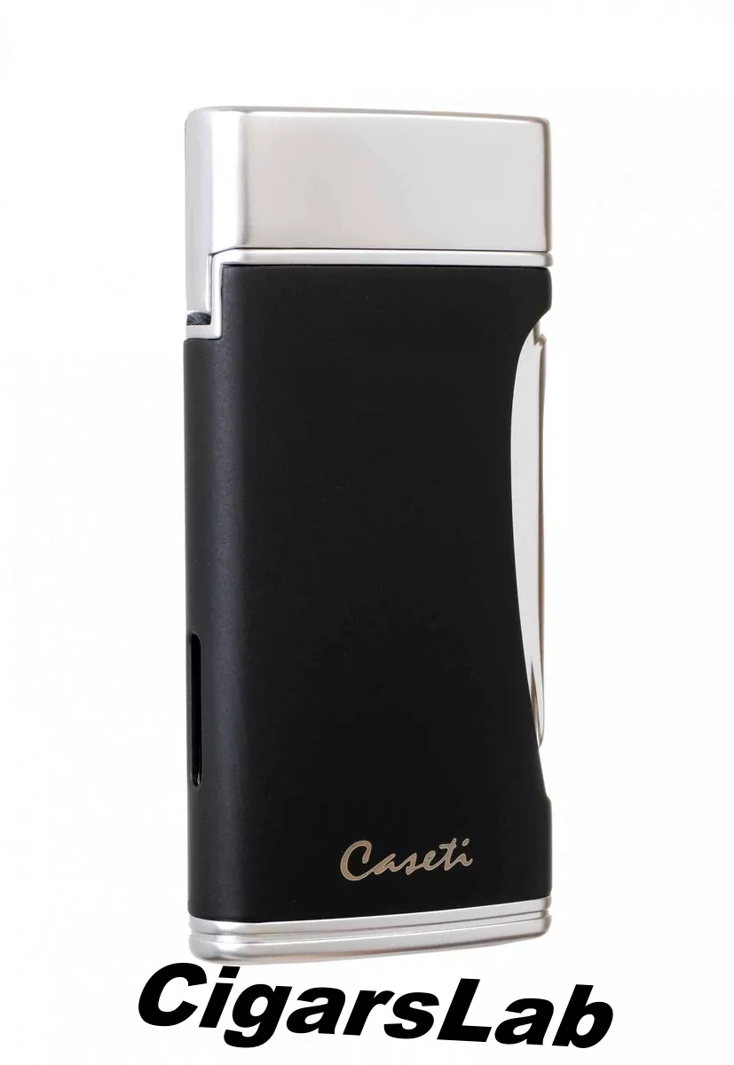 Зажигалка Caseti сигарная турбо (двойное пламя), черная