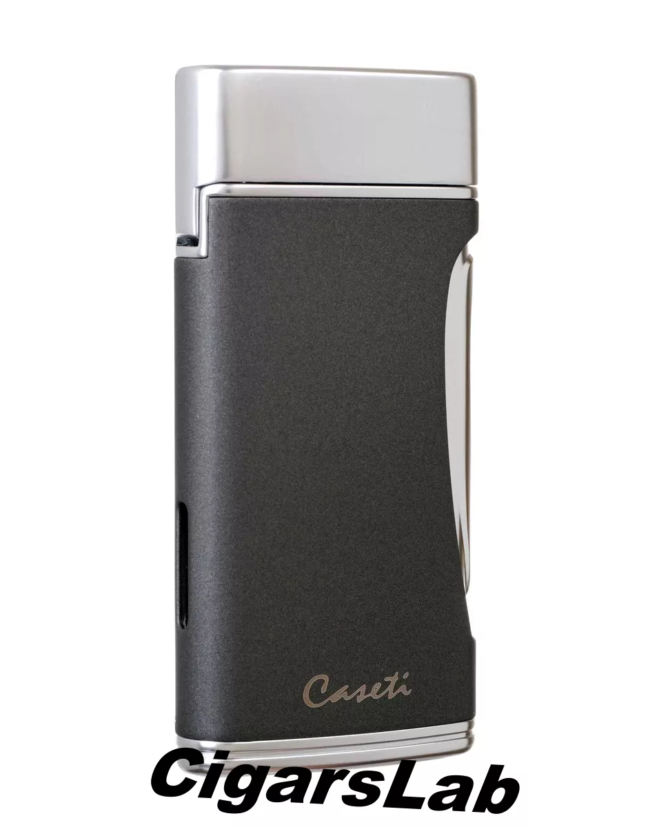 Зажигалка Caseti сигарная турбо (двойное пламя), серая