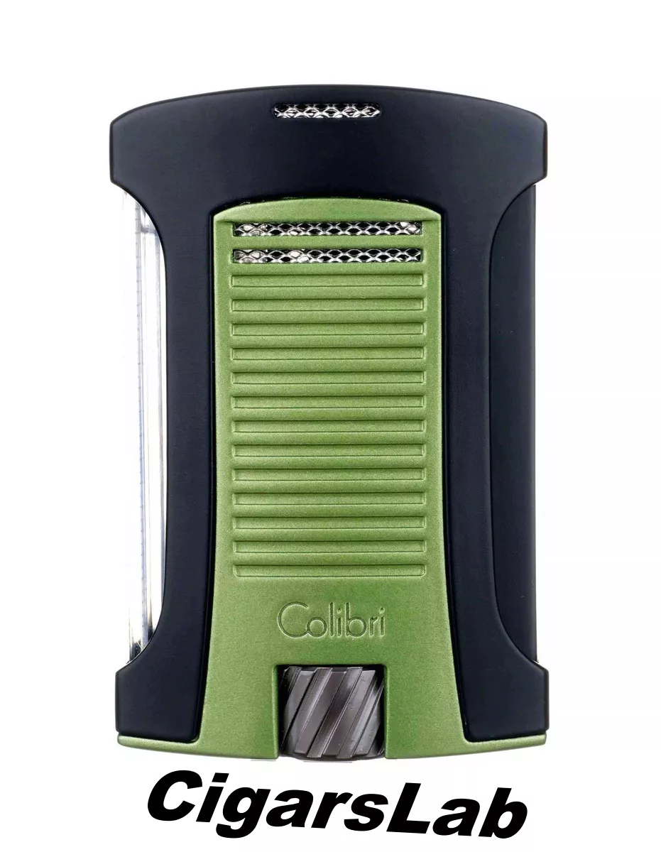 Зажигалка сигарная Colibri Daytona, черно-зеленая