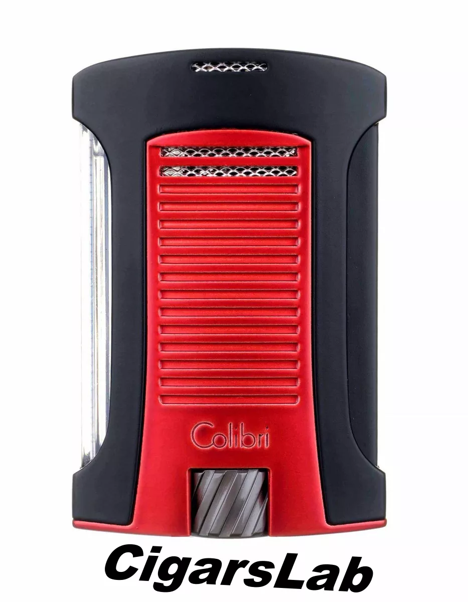 Зажигалка сигарная Colibri Daytona, черно-красная
