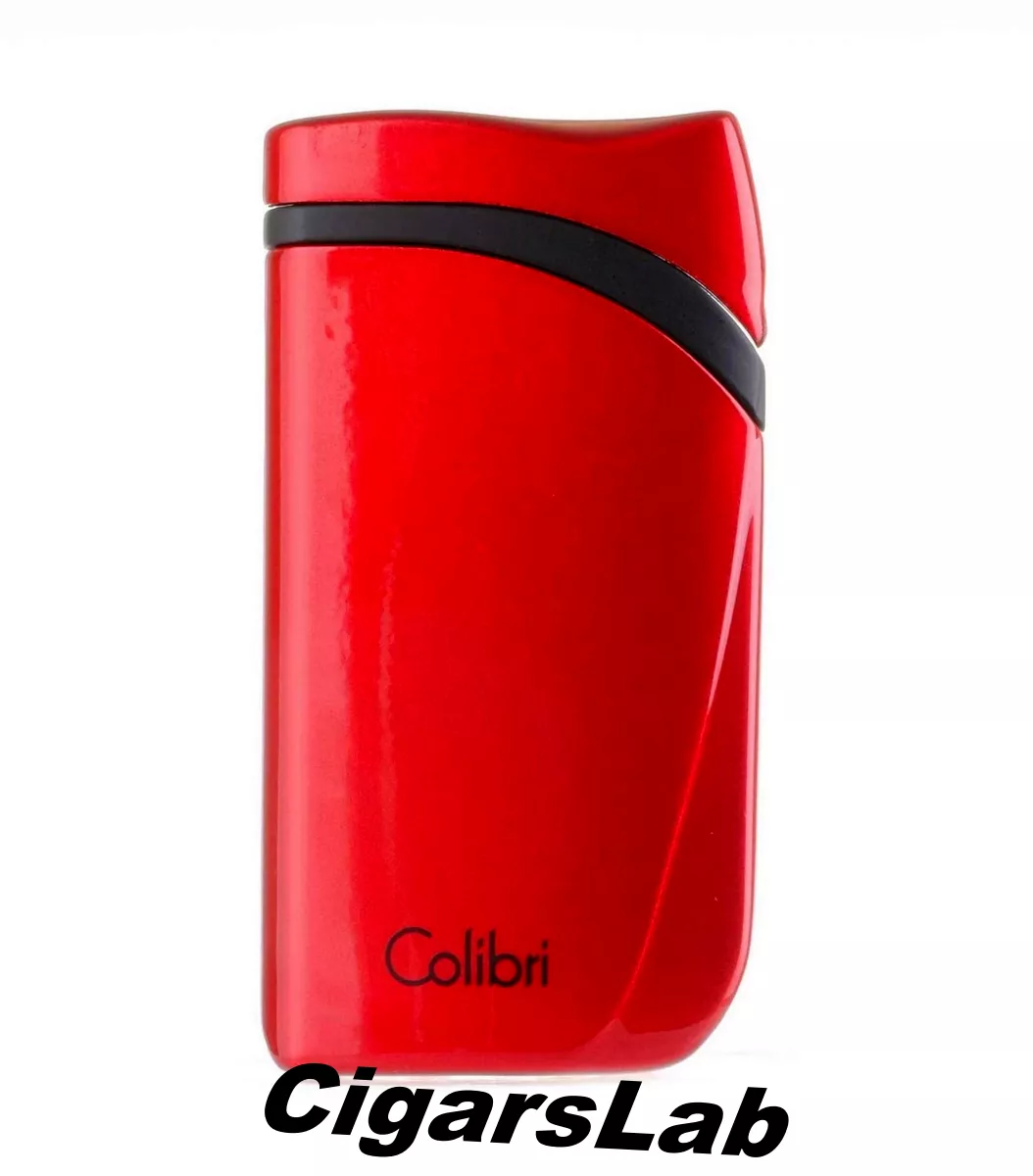 Зажигалка сигарная Colibri Falcon, красный металлик