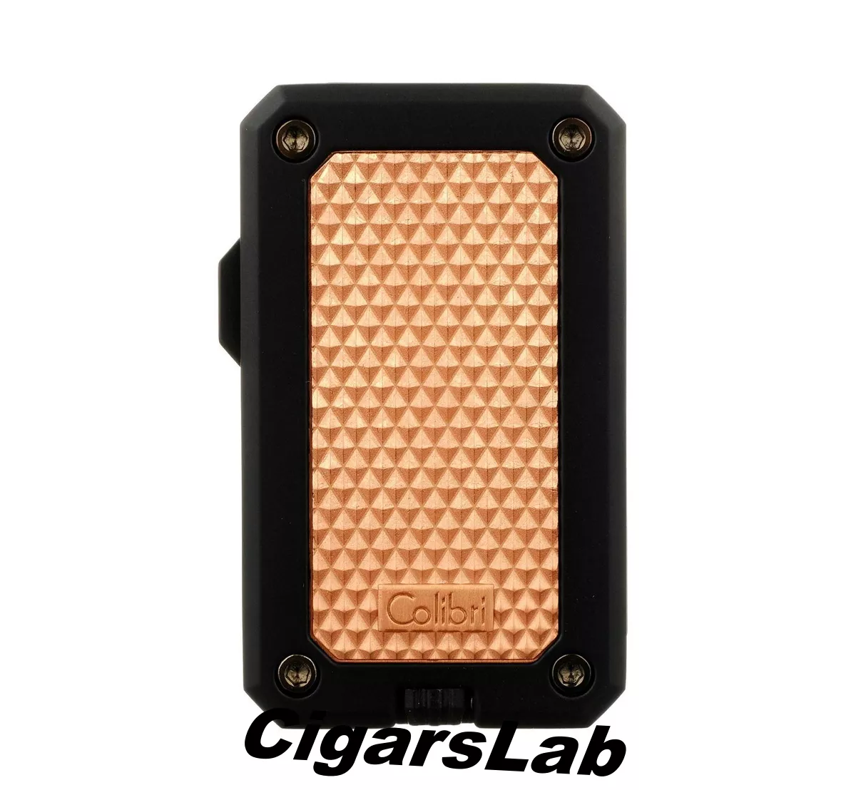 Зажигалка сигарная Colibri Rally, черная-красное золото