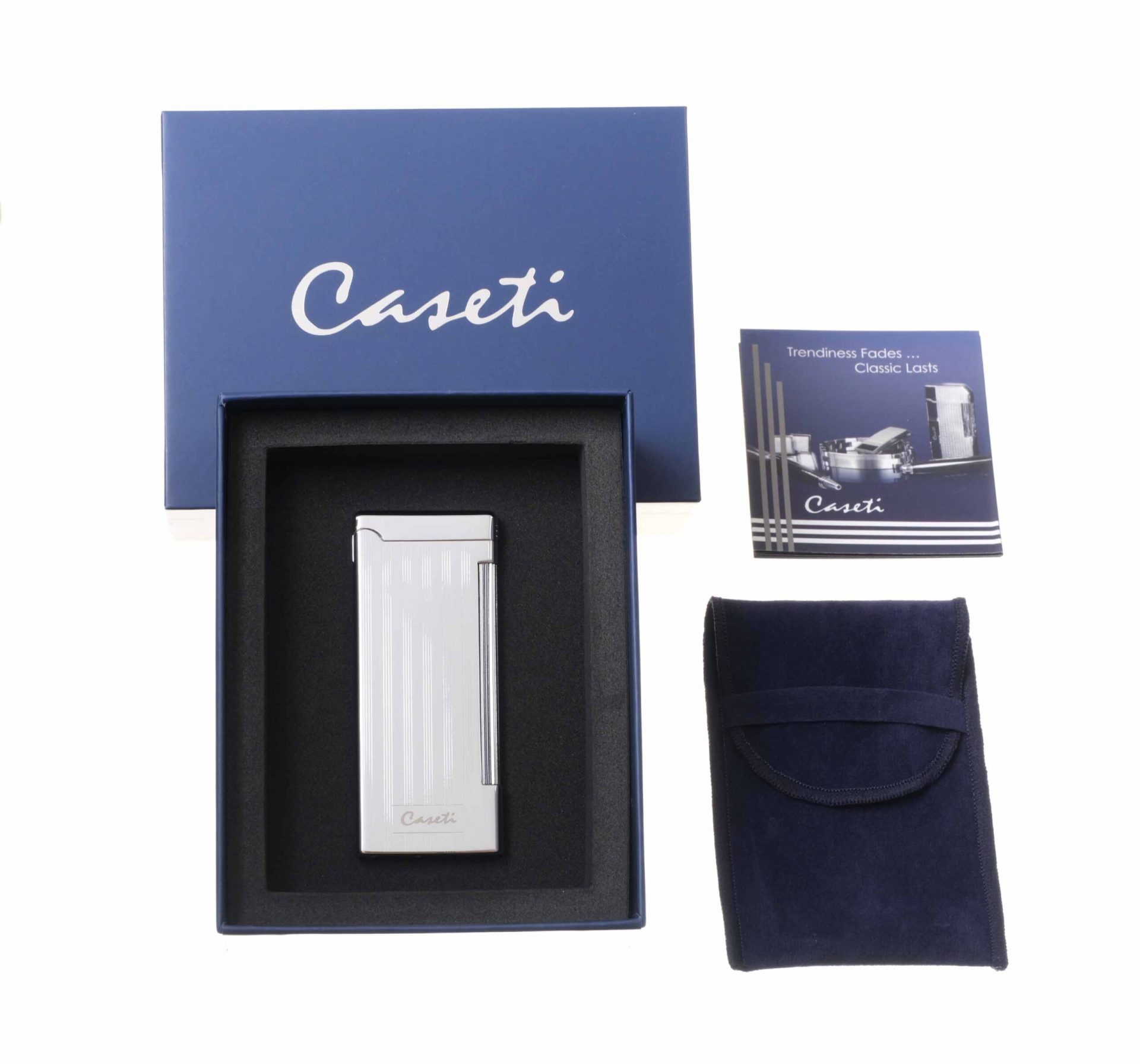 Зажигалка Caseti кремниевая, супертонкая, хром preview