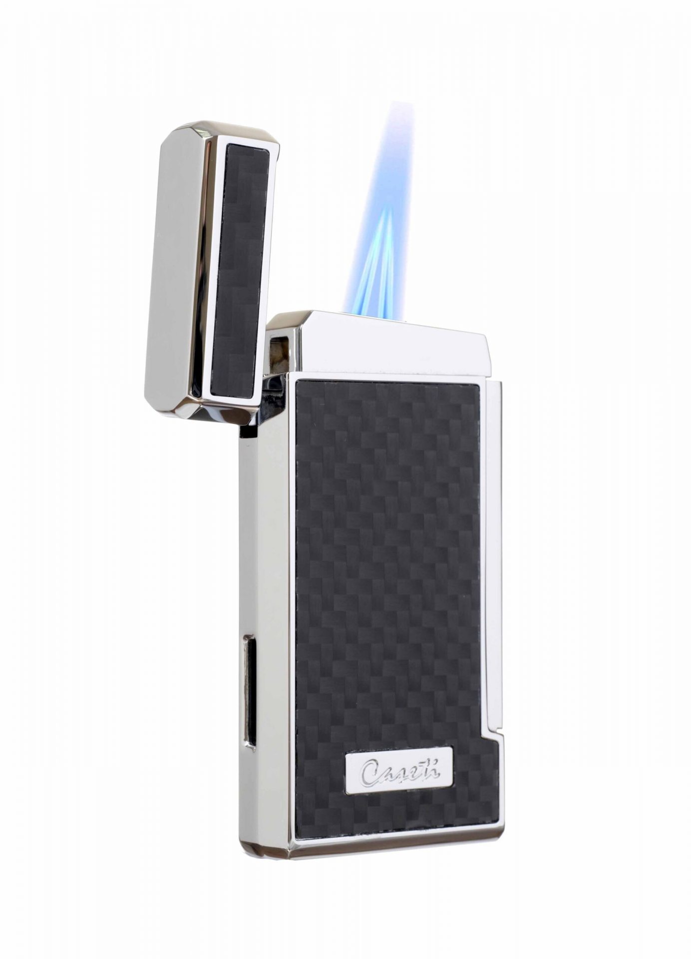 Зажигалка Caseti сигарная, турбо (двойное пламя), черная preview