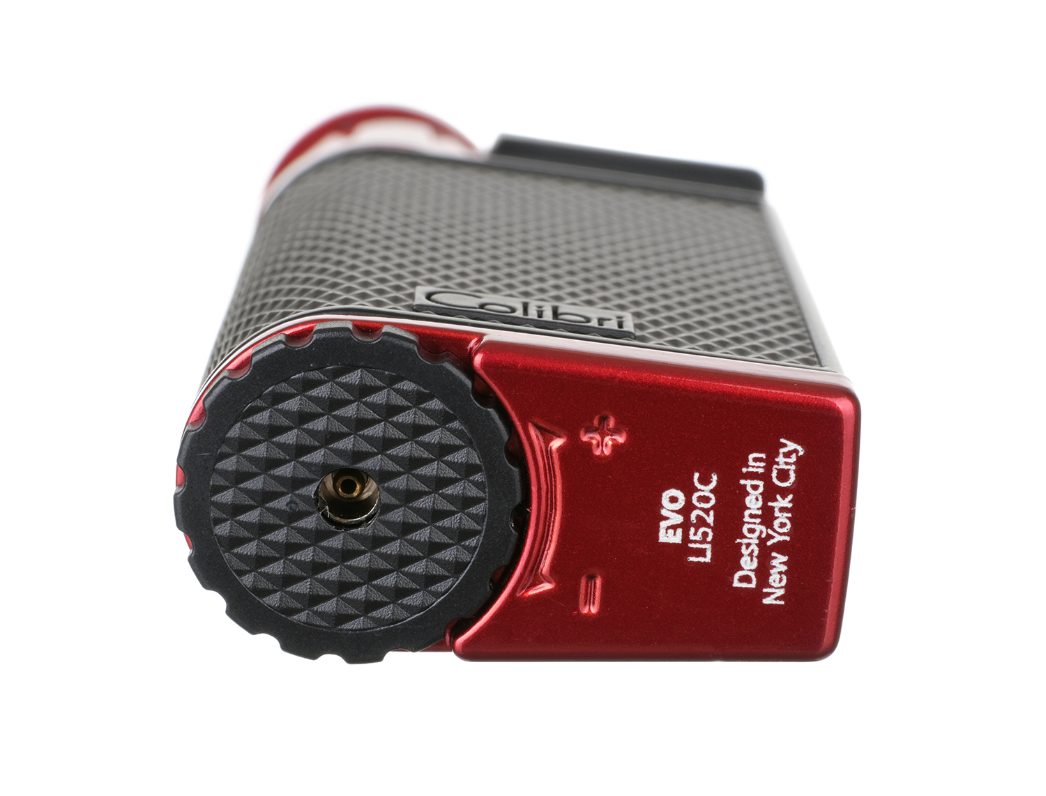 Зажигалка сигарная Colibri Evo, черно-красная preview