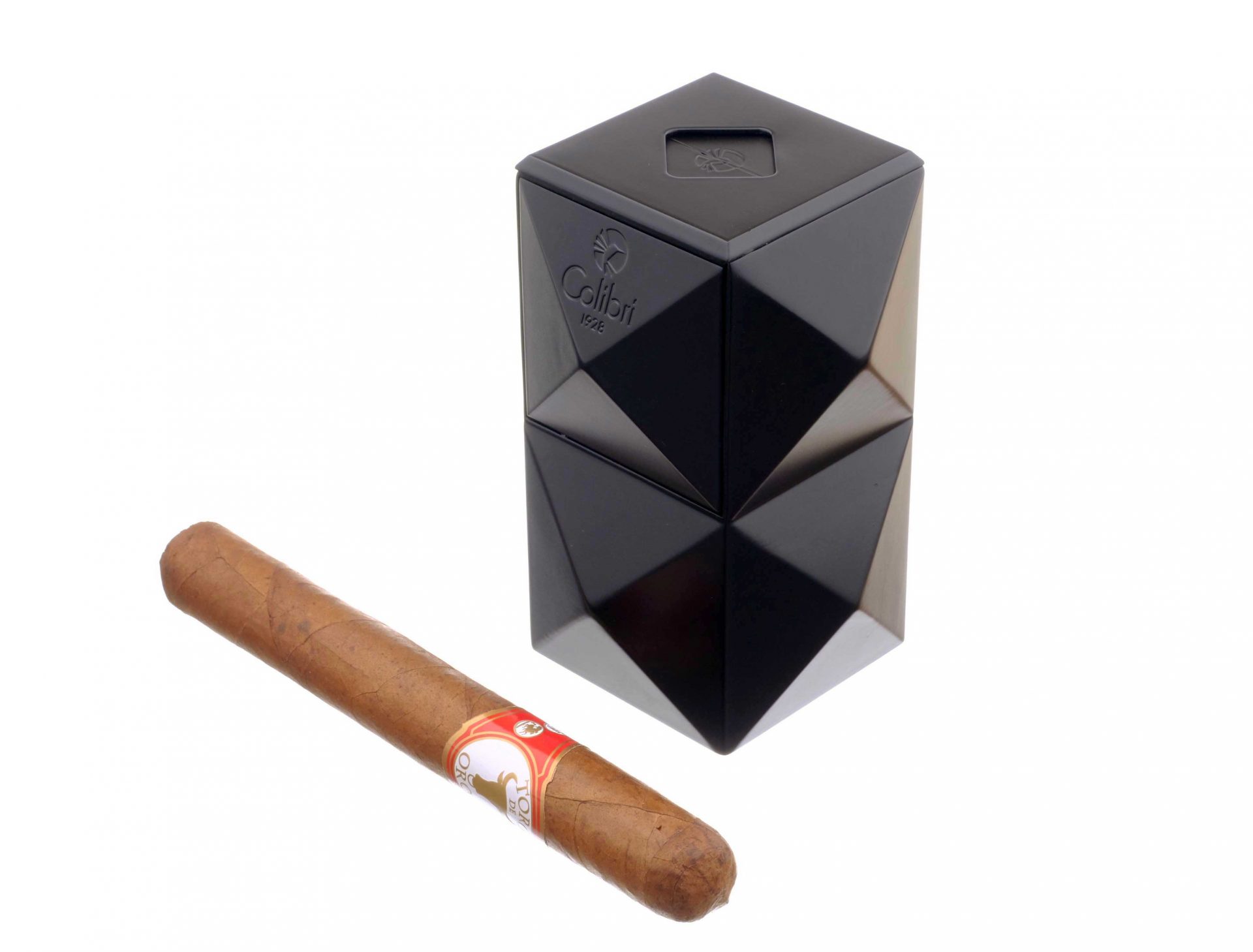 Зажигалка настольная Colibri Quasar, тройное турбопламя, Черный лак preview