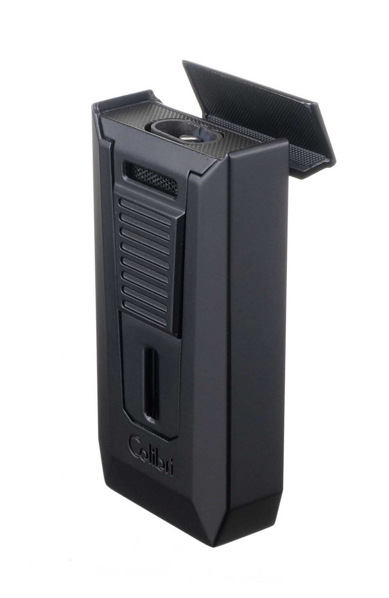 Зажигалка сигарная Colibri Slide (двойное пламя), черная preview