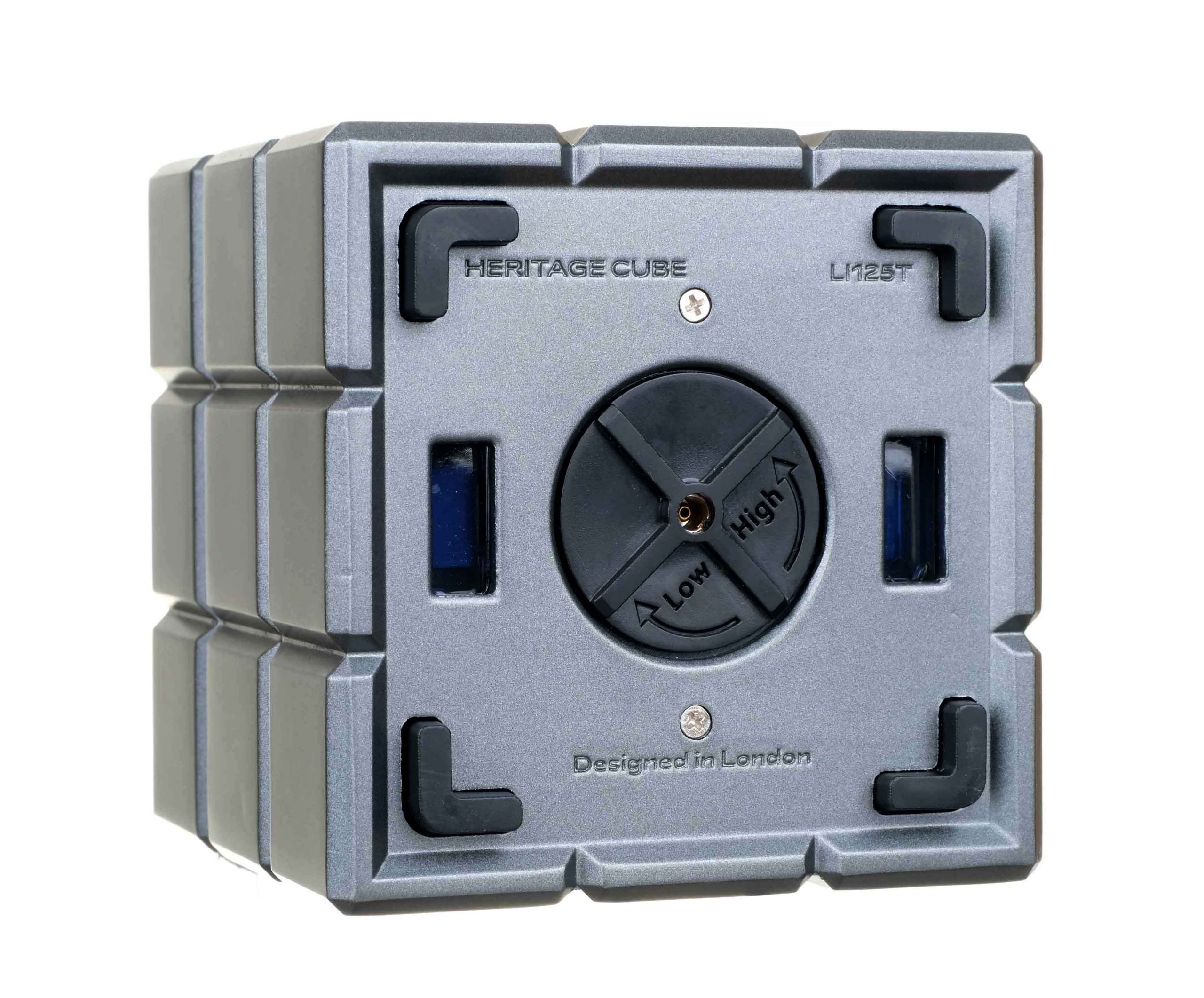 Зажигалка настольная Colibri Heritage двойного действия: турбо или обычное пламя, Оружейная сталь preview