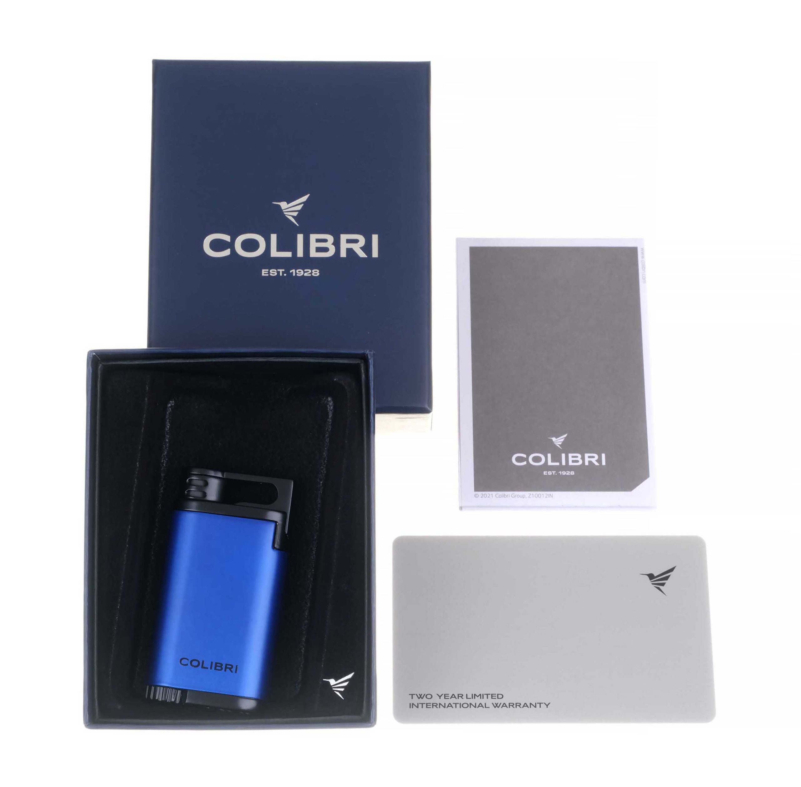 Зажигалка сигарная Colibri Belmont, синяя preview
