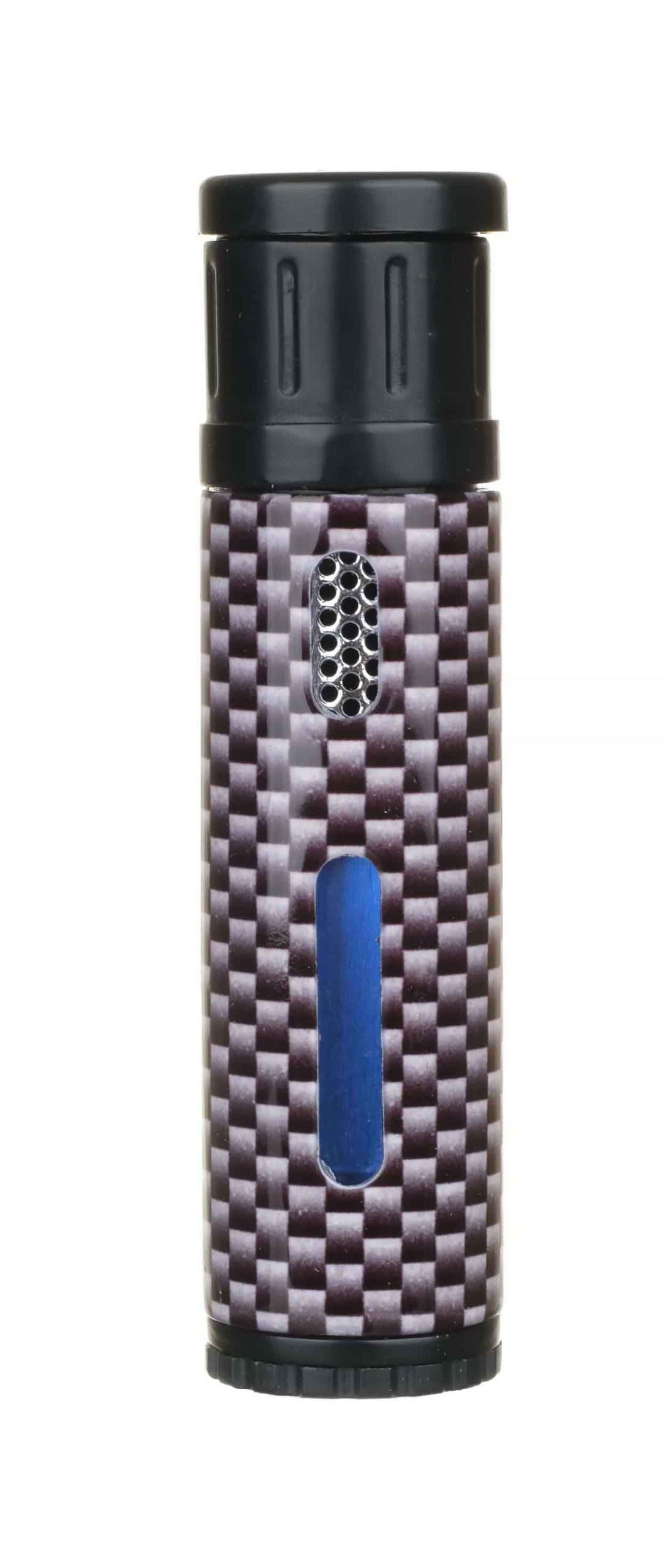 Зажигалка сигарная Colibri Evo, серебристый карбон preview