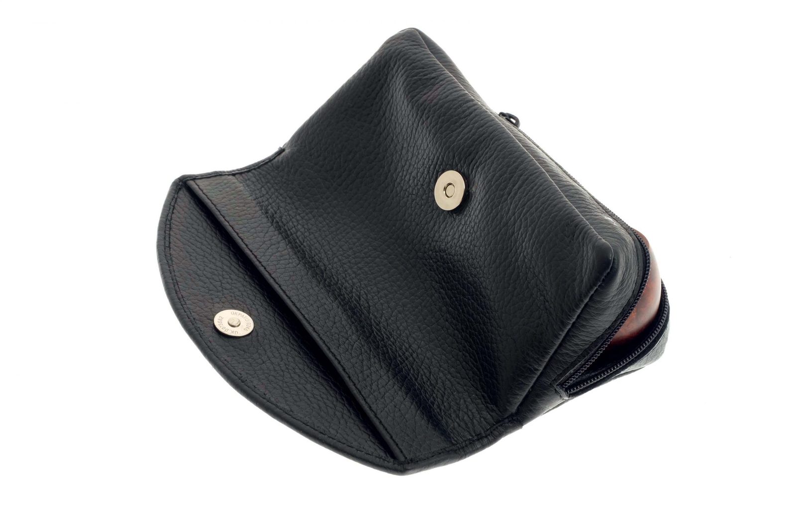 Сумка P&A для трубки и табака, натуральная кожа P315-Black preview