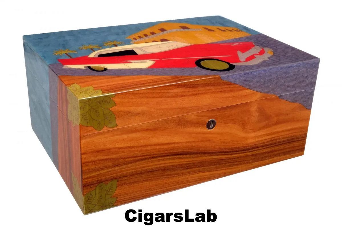 Хьюмидор Gentili Cuba на 80 сигар (Инкрустация)