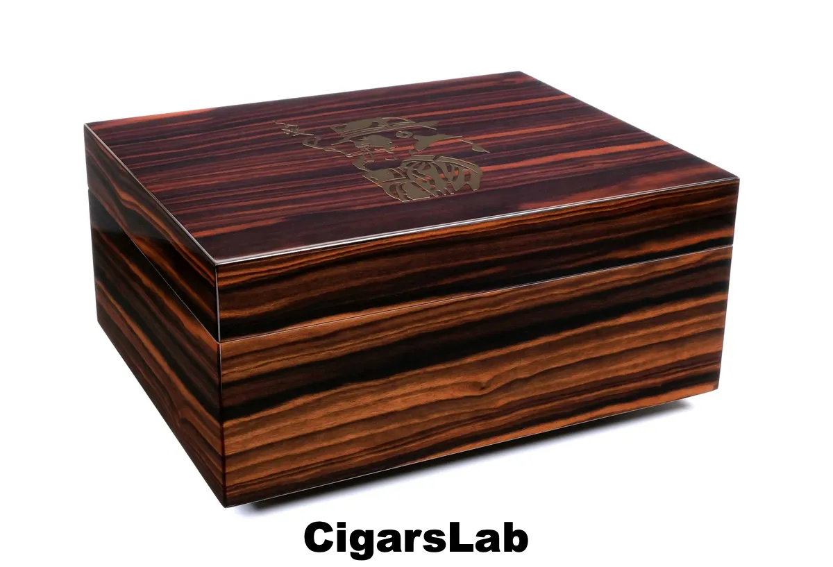 Хьюмидор Gentili Fumatore Dorato на 50 сигар, Эбеновое дерево