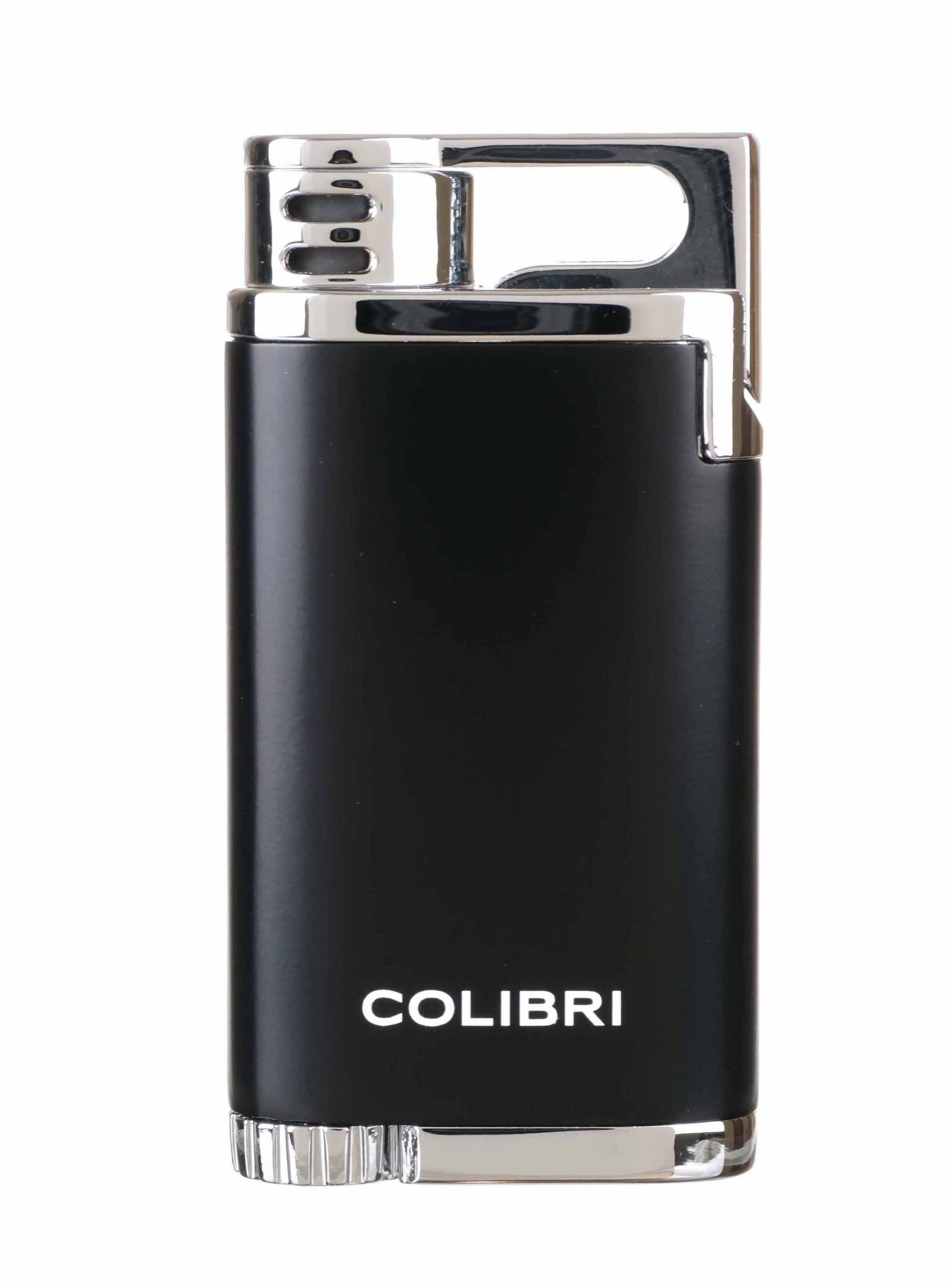 Зажигалка сигарная Colibri Belmont, черная-хром