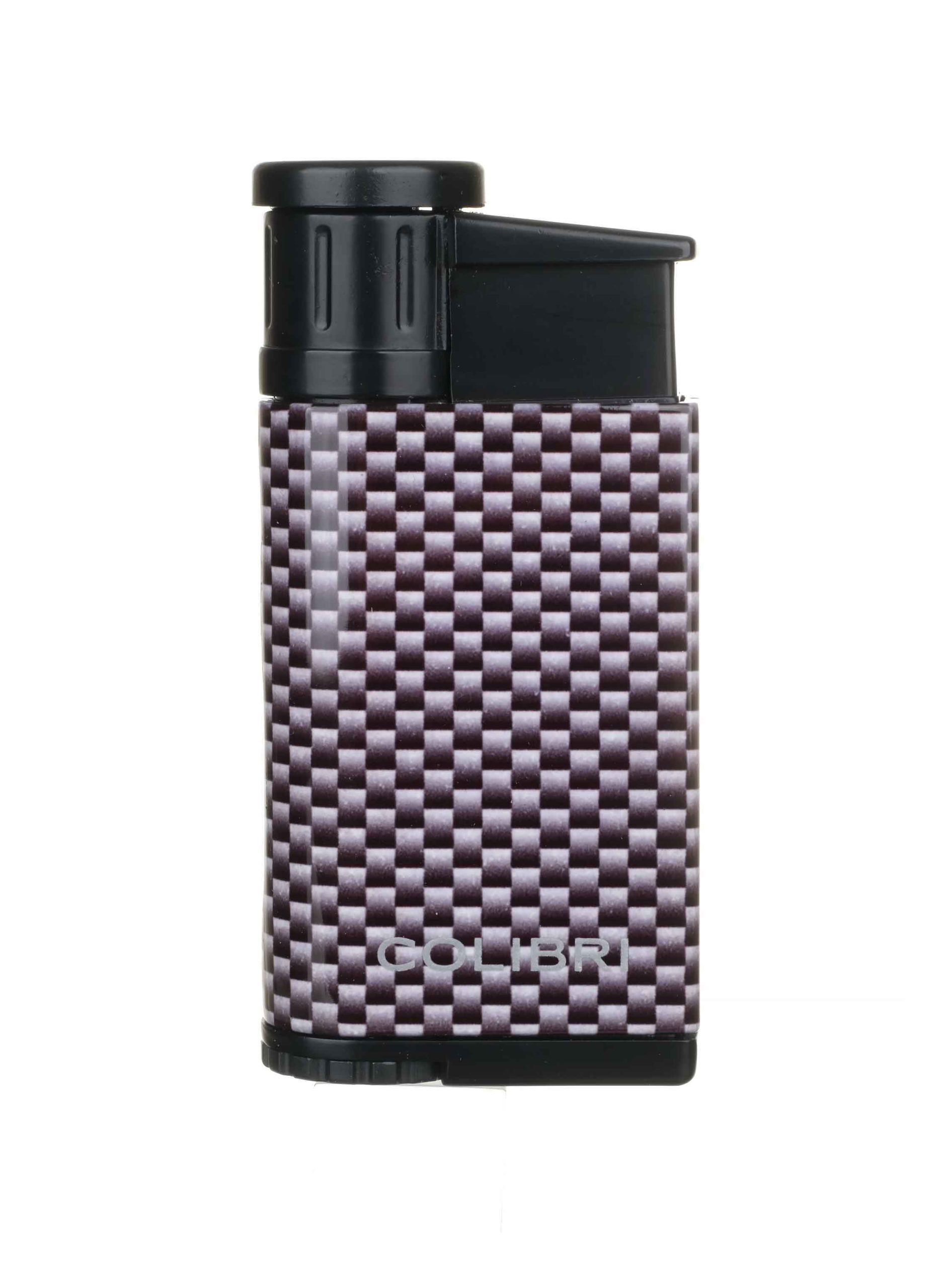 Зажигалка сигарная Colibri Evo, серебристый карбон