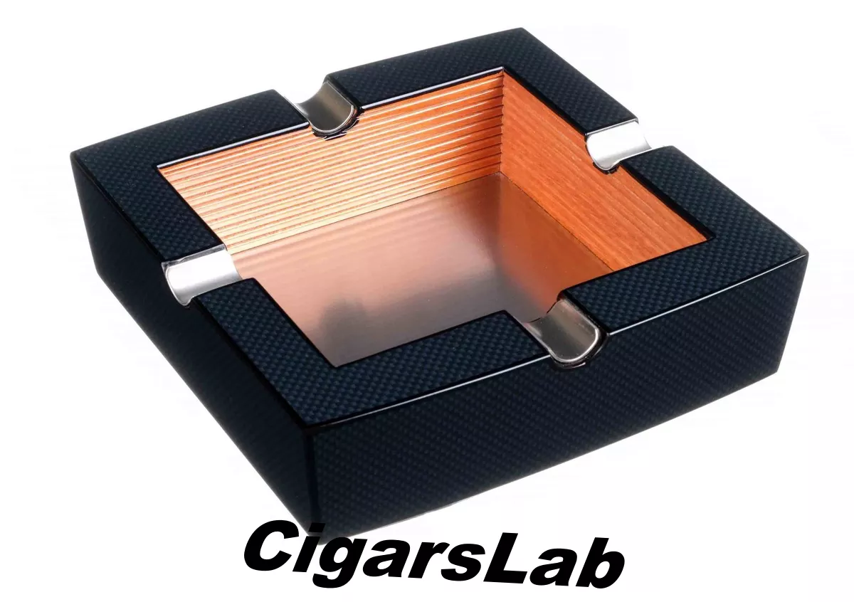 Пепельница сигарная Lubinski на 4 сигары, Карбон E2001