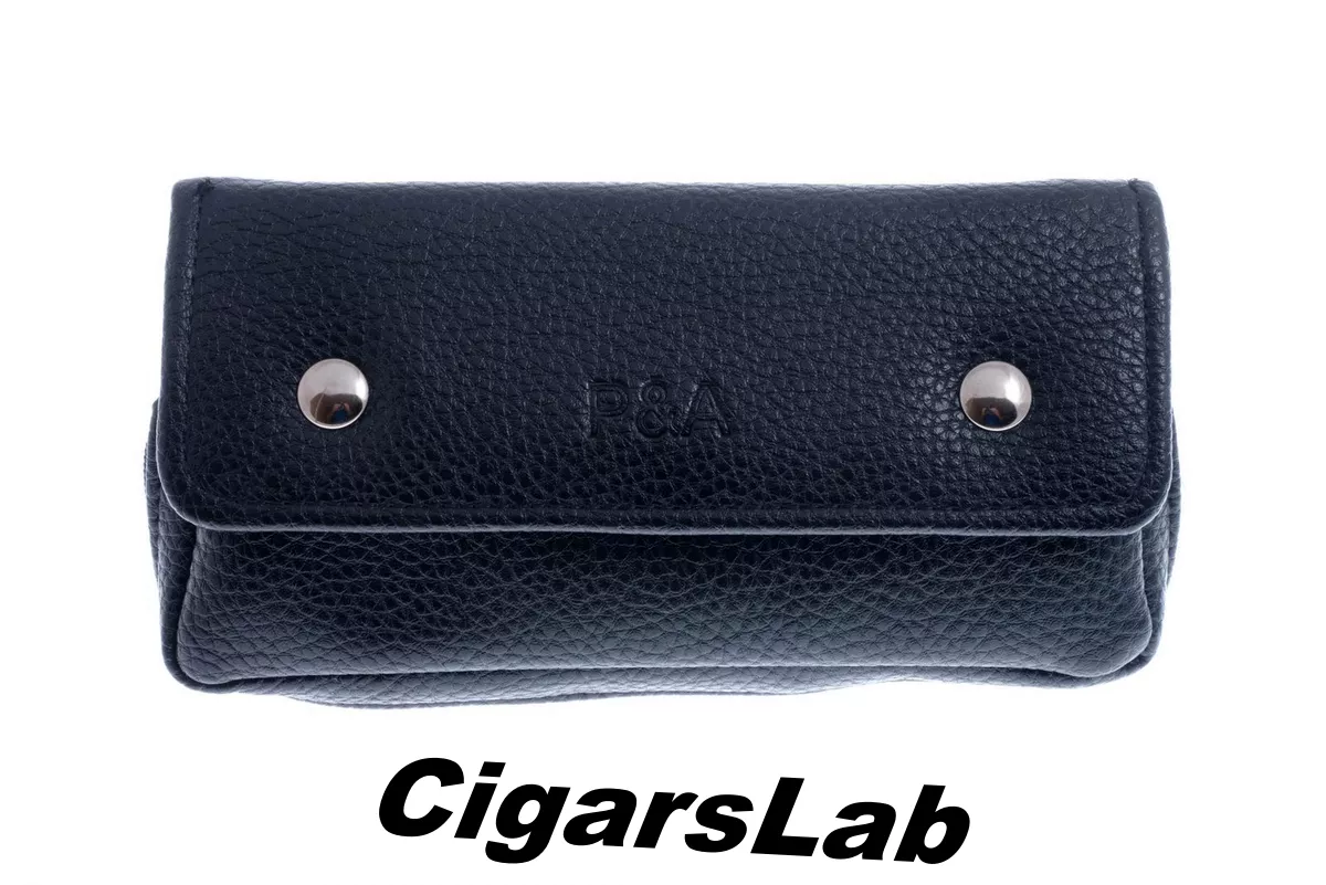 Сумка P&A для 1 трубки и табака экокожа черная P004