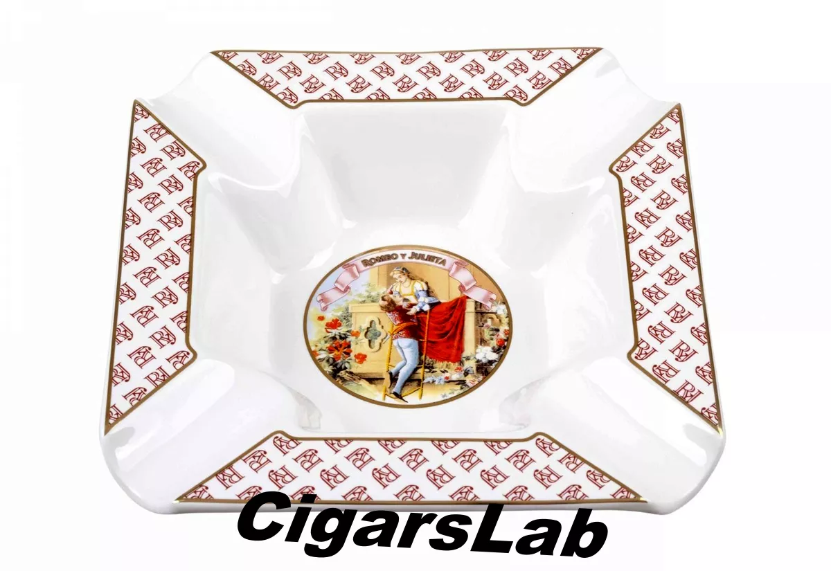Пепельница Tom River на 4 сигары, керамика, Romeo y Julieta ASH-36R